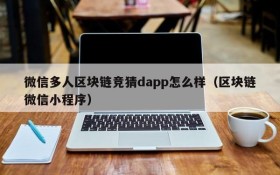 微信多人区块链竞猜dapp怎么样(区块链微信小程序)