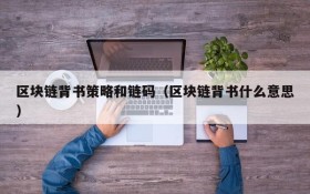 区块链背书策略和链码(区块链背书什么意思)