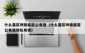 什么是区块链底层公有链(什么是区块链底层公有链和私有链)