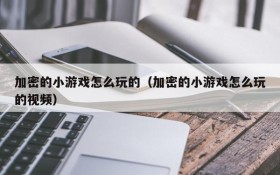 加密的小游戏怎么玩的(加密的小游戏怎么玩的视频)