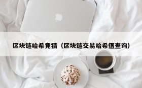 区块链哈希竞猜(区块链交易哈希值查询)