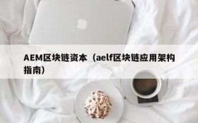 AEM区块链资本(aelf区块链应用架构指南)